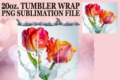 Floral Cascade: 20oz Tumbler Sublimation Splash Product Image 1