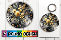 Radiant Sublimation Circle Ornaments, Leopard Prints Product Image 1
