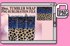 Glitzy Glitter &amp; Flower Fusion Tumbler Wraps - 20oz Product Image 1