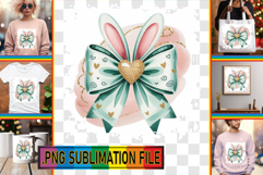 Fun TSHIRT Art Ideas PNG, Easter Bow Product Image 1