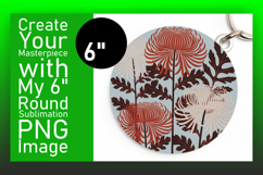 Cute Flamingo with Flowers Round Design PNG Product Image 1