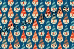 Retro Christmas pattern with Santa Claus Product Image 2