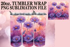 Whimsical Floral Tumbler Design for Springtime Product Image 1