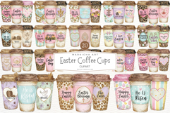 Easter Coffee Cups Clipart Product Image 1
