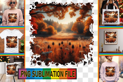 Cheerful PNG Sublimation Art, Autumn Product Image 1