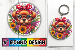 Bright Round Designs for Kids PNG, Cute Animals Product Image 1