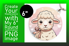 Stylish Circle Design for Keychains , Valenines Animals Product Image 1