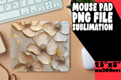 cheerful mouse pad Inspirational PNG, 3D Flower Product Image 1