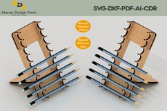 Pen Display Holder / Pencil Stand / Desk organiser Laser Cut Product Image 1