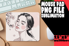 Joyful Mouse Pad Sublimation Magic, Beauty Woman Product Image 1