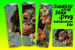 Cute Animals and Flowers Wrap: 3D Hole in Wall Product Image 1