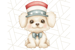 Patriotic Dogs Clipart, Cute 4th of July Puppies PNG Product Image 2