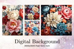 Lotus Flower Background Paint Wall Art Watercolor Wallpaper Product Image 1