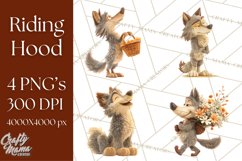 Crimson Cloak Fairy Tale Storybook PNG Clipart Product Image 1