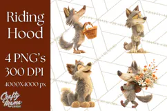 Crimson Cloak Fairy Tale Storybook PNG Clipart Product Image 1