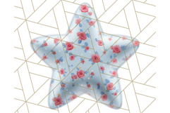 Cute Puffy Star Clipart PNG, 3D Glossy Pastel Stars Clip Art Product Image 5