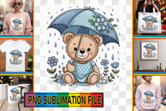 VIBRANT TSHIRT Ideas PNG, Teddy Bear Product Image 1