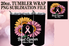 BRIGHT ESCAPES 20oz TUMBLER WRAP, Breast Cancer Product Image 1