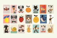 Colorful Kids Wall Art Nursery Cute Printable Posters Product Image 7