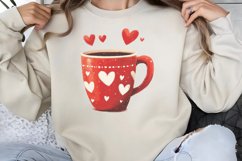 Cute Watercolor Valentines Day Clipart PNG Product Image 1