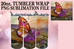 Glitter Butterfly Tumbler Wrap: Spring Vibes Product Image 1