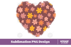 Retro Flowers Background Png Floral Paper Sublimation Bundle Product Image 7