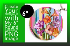 Vivid Floral Pattern Circle/Round Design Product Image 1