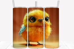 3D Cartoon Bird 20oz Skinny Tumbler Wrap Product Image 1