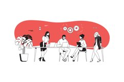 Office discussions. Workshop planning executive business off Product Image 1