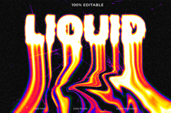 Vibrant LIQUID Text with Psychedelic Distortion Effect Product Image 1