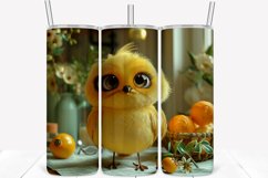 3D Cartoon Bird 20oz Skinny Tumbler Wrap Product Image 1