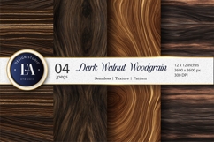 Dark Walnut Woodgrain Luxury Texture Digital Paper Product Image 1