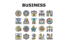 business process efficiency icons set vector Product Image 1