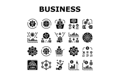 business process efficiency icons set vector Product Image 1