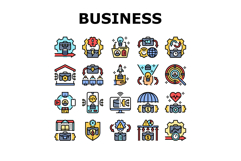 modern business innovation icons set vector Product Image 1