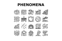 natural phenomena weather sun icons set vector Product Image 1