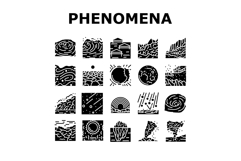 natural phenomena weather sun icons set vector Product Image 1