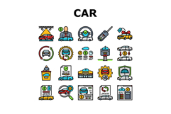 car dealership inventory icons set vector Product Image 1
