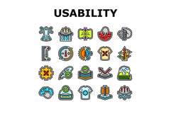 comfort usability product icons set vector Product Image 1