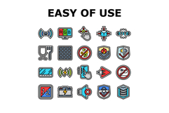 ease of use convenience product icons set vector Product Image 1