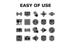 ease of use convenience product icons set vector Product Image 1