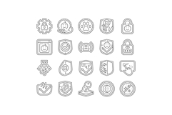 safety protection product icons set vector Product Image 1