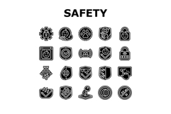 safety protection product icons set vector Product Image 1