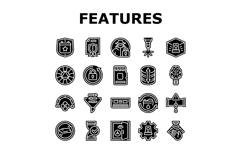 additional features product icons set vector Product Image 1