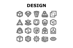 design aesthetics product icons set vector Product Image 1