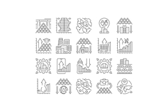 population growth icons set vector Product Image 1