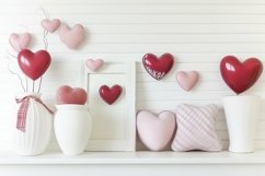 Love Hearts Background PNG, Valentine Mock Up Design Product Image 1