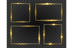 Golden glow frames set Product Image 1
