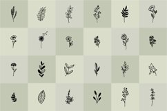 Wildflower and Herbs Hand Drawn Clip Art Pack Product Image 2