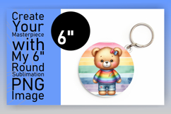 Artistic Round Design Car Coaster , Teddy Bear Product Image 1